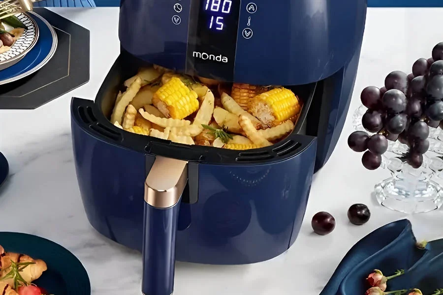 air fryer with stainless steel basket