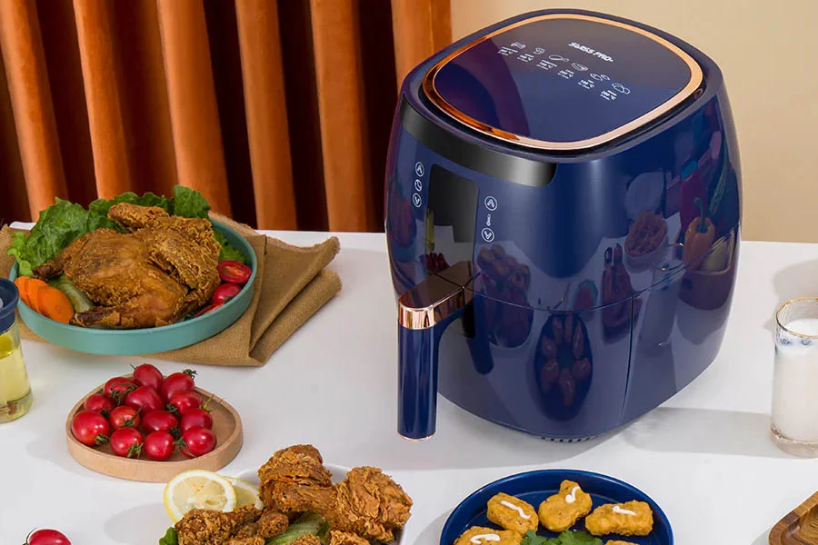 air fryer with stainless steel basket