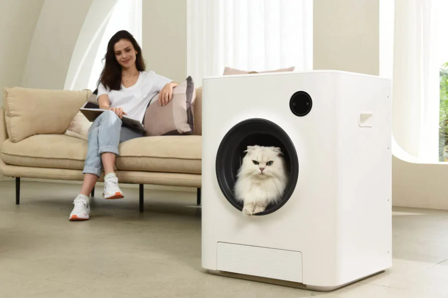 automatic cleaning cat box