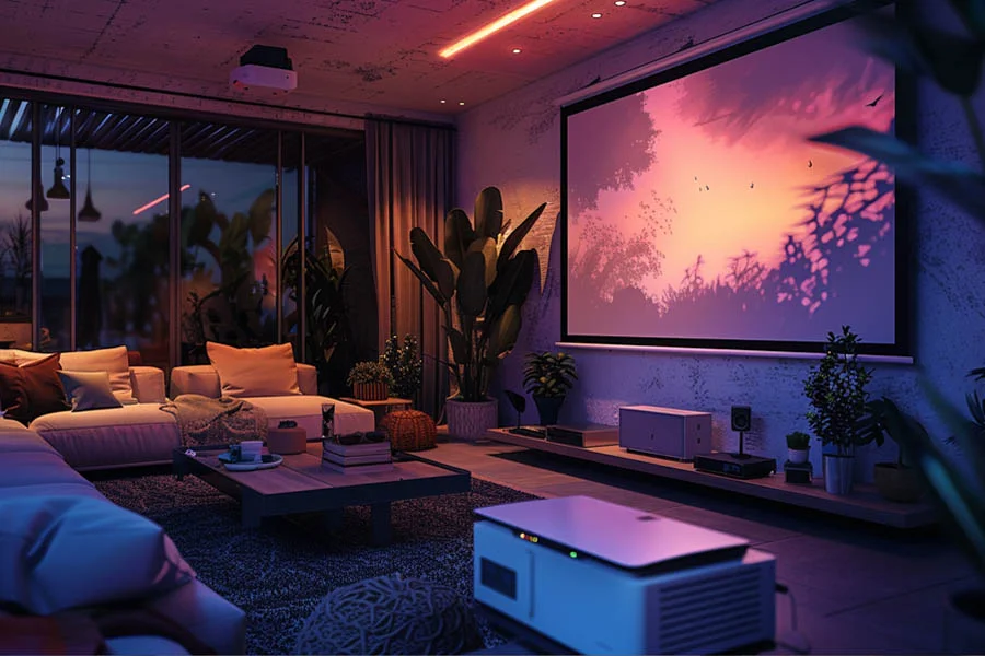 living room tv projector